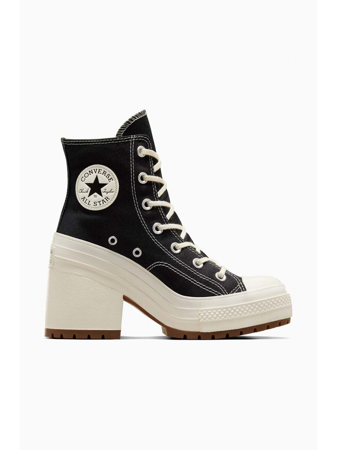 Kecky Converse Chuck 70 De Luxe Heel dámské černá barva A05347C